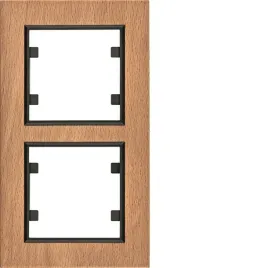 ramka-podwojna-hager-brazowy