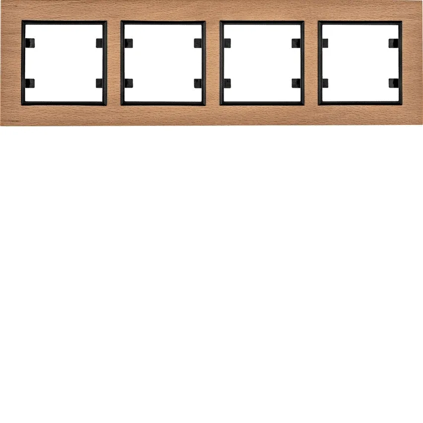 ramka-poczworna-hager-brazowy