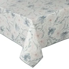 obrus-145x300-ines-bezowy-niebieski-z-nadrukiem-kwiatow