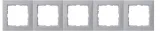 hager-ramka-pieciokrotna-aluminium-mat-lakierowany-b-kwadrat-5310158994-kolor-srebrny