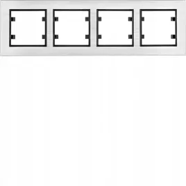 ramka-poczworna-hager-srebrny