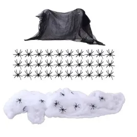 zestaw-duza-sztuczna-pajeczyna-na-halloween-mala-pajeczyna-pajaki