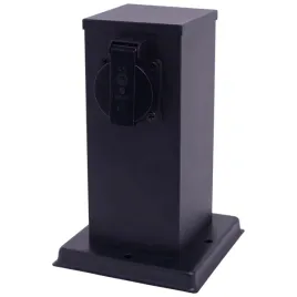 slupek-oswietleniowy-kwadratowy-eko-light-gniazdko-20-cm-czarny