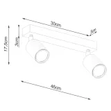 spot-sufitowy-tuba-podwojny-prostokatny-czarny-2xgu10-verdo-sollux-lighting-waga-z-opakowaniem-1-kg