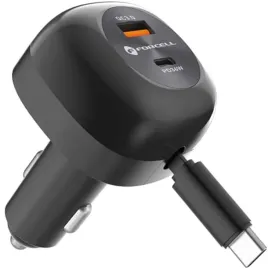 ladowarka-samochodowa-forcell-1x-usb-c-1x-usb-a-pd-qc-4-0-zwijany-kabel