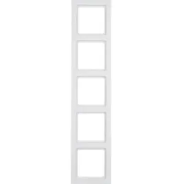 ramka-pieciokrotna-berker-bialy