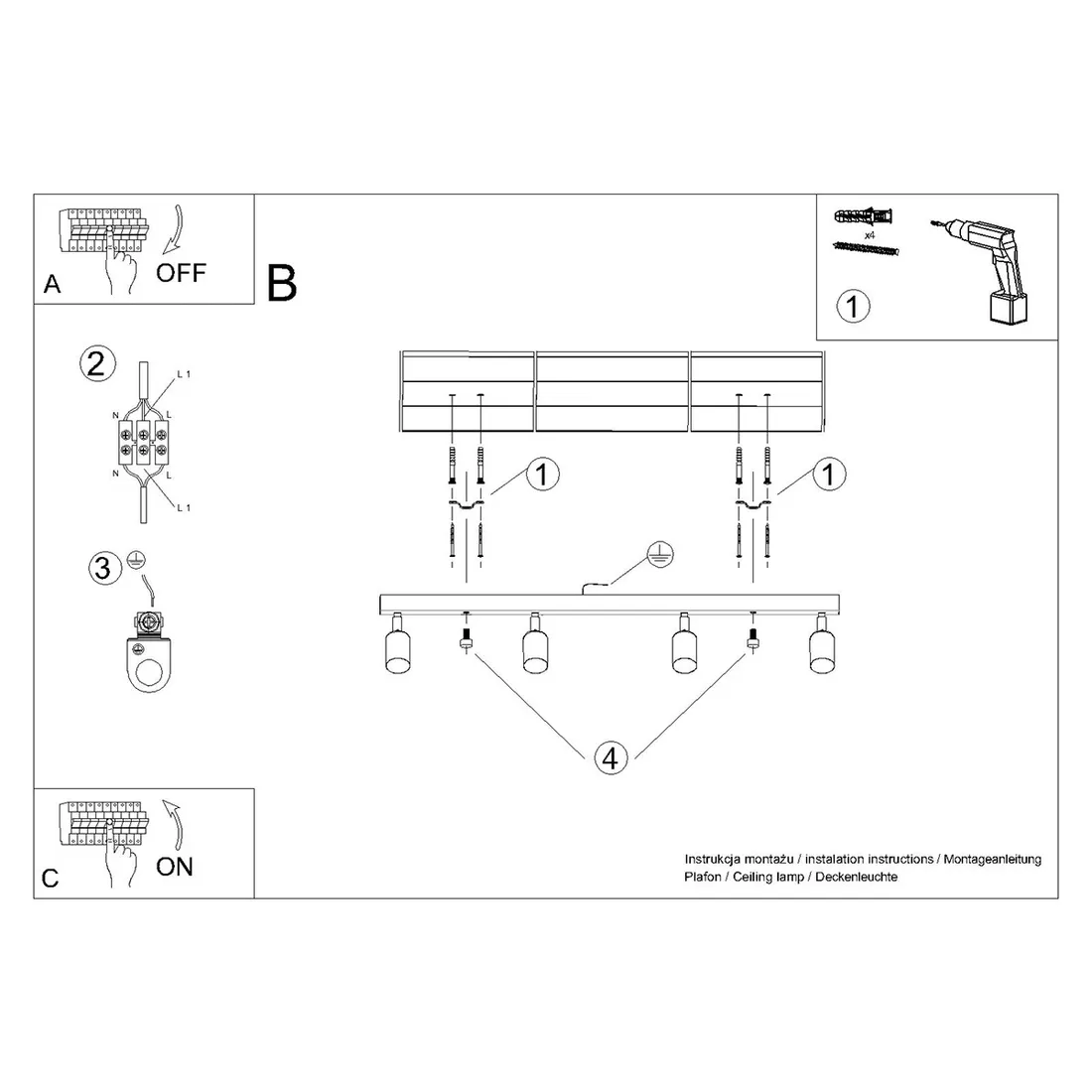 spot-sufitowy-czarny-poczworny-led-chrom-gu10-10w-winx-sollux-lighting-kolor-czarny