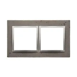 ramka-podwojna-kontakt-simon-szary