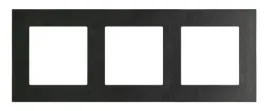 ramka-potrojna-kontakt-simon-czarny