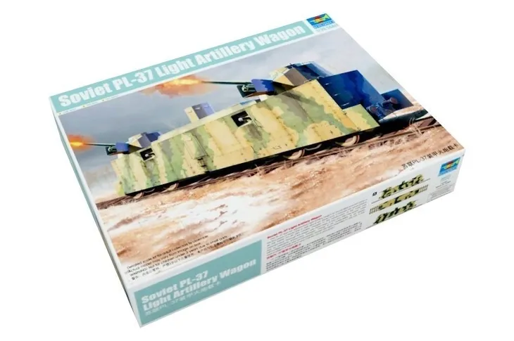 model-soviet-pl-37-light-artillery-wagon-trumpeter-00222-do-sklejania-marka-trumpeter-okres-ii-wojna-swiatowa