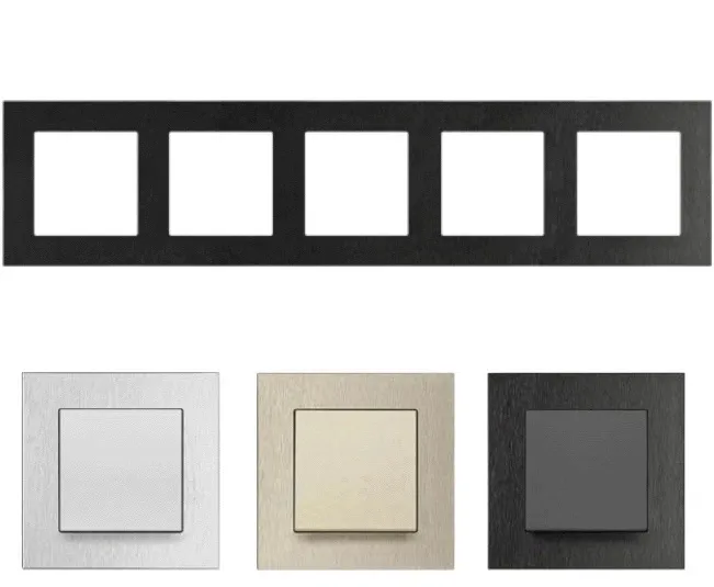 simon-55-ramka-5-krotna-pieciokrotna-metalowa-pion-poziom-inox-czarny-mat-certyfikat-ce