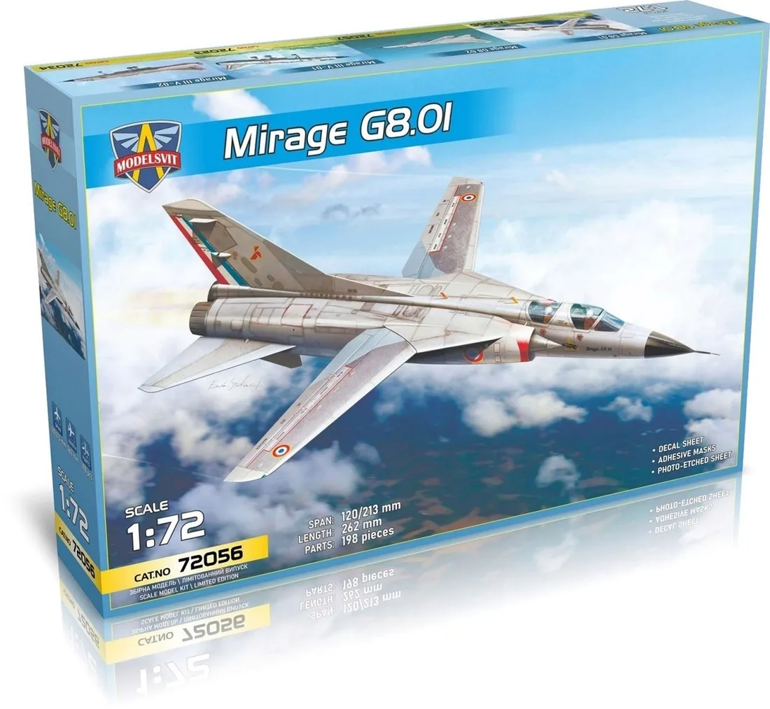 modelsvit-72056-samolot-mirage-g8-01-experimental-fighter-model-1-72