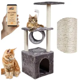 drapak-wysoki-legowisko-slupek-do-drapania-wieza-petjet-61-100-cm