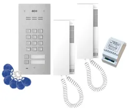 zestaw-domofonowy-aco-przewodowy-z-2-unifonami-i-czytnikiem-rfid-bialy