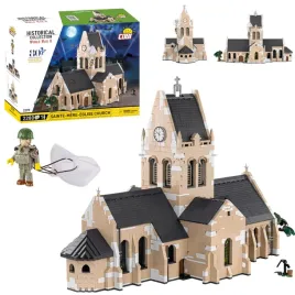 klocki-cobi-2299-kosciol-w-sainte-mere-eglise-hc-ww2-2280-el-normandia