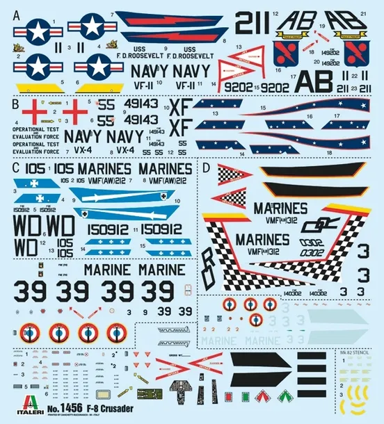 italeri-1456-vought-f-8e-crusader-model-do-sklejania-samolotu-1-72-model-f-8e-crusader