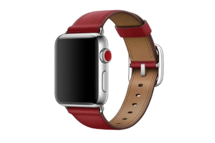 pasek-apple-watch-38-40-41-mm-classic-buckle-ruby-leather
