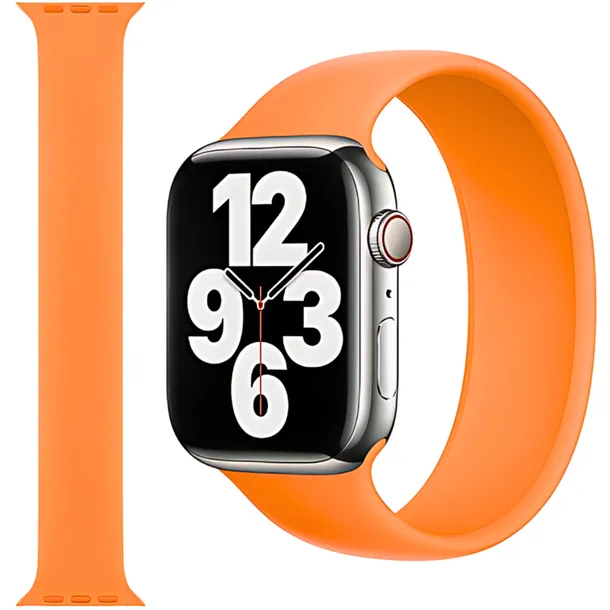 pasek-apple-do-apple-45mm-pomaranczowy-material-tworzywo-sztuczne