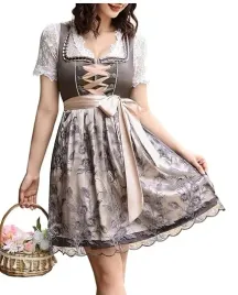 sukienka-bawarska-oktoberfest-dirndl-brazowa-fartuszek-xxl-2xl