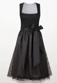 sukienka-bawarska-welurowa-dirndl-czarny-bezowy-wzor-geometryczny-34-xs