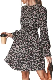 sukienka-czarna-w-kwiaty-dlugi-rekaw-cupshe-xl