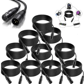 10-szt-kabel-przewod-audio-do-mikrofonu-xlr-zenski-dmx-meski-1m