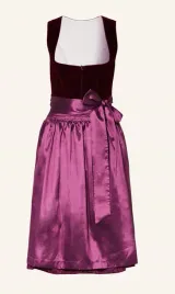 sukienka-bawarska-na-oktoberfest-bordowa-welurowa-roze-z-fartuszkiem-34-xs