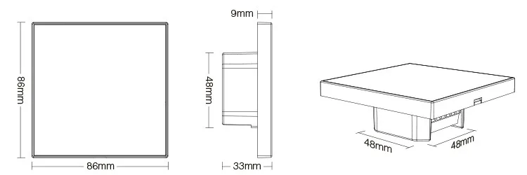 panel-scienny-4-strefowy-milight-do-puszki-rgb-t3-kod-producenta-ml-121