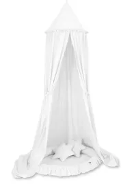 zestaw-baldachim-wiszacy-gniazdko-poduszki-bialy