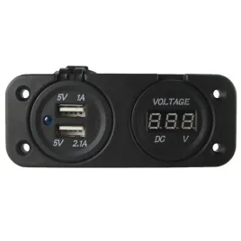 panel-jachtowy-woltomierz-ladowarka-gniazdo-2x-usb-12v-voltomierz