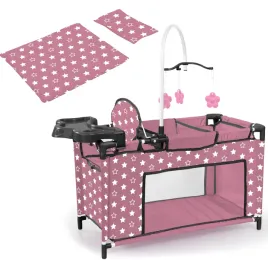 bayer-design-wielofunkcyjne-lozeczko-dla-lalek-starorozowe