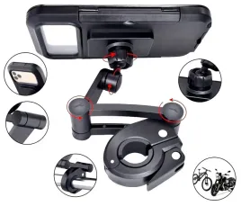 wodoodporny-uchwyt-rowerowy-motocyklowy-na-telefon-hulajnoge-regulowany