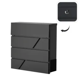 skrzynka-na-listy-z-gazetnikiem-gardenline-czarny