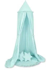 zestaw-baldachim-wiszacy-do-pokoju-dzieci-mata-poduszki-jasna-mieta