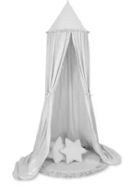 zestaw-baldachim-wiszacy-do-pokoju-dzieciecego-mata-poduszki-szary