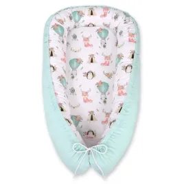 kokon-niemowlecy-dwustronny-kojec-otulacz-premium-bobono-bezowe-liski-jasn