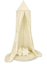 zestaw-baldachim-wiszacy-do-pokoju-dzieciecego-mata-poduszki-kremowy