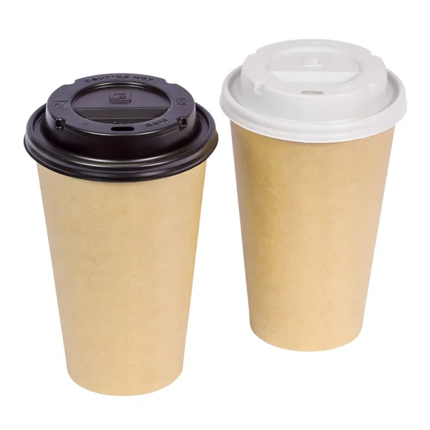 KUBKI PAPIEROWE DO KAWY 400ml 100 sztuk+WIECZKA