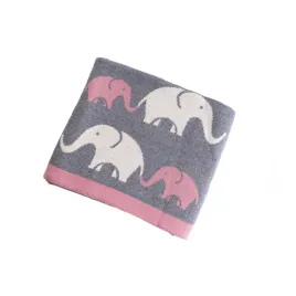 miniworld-kocyk-bawelniany-rodzina-sloni-80x100