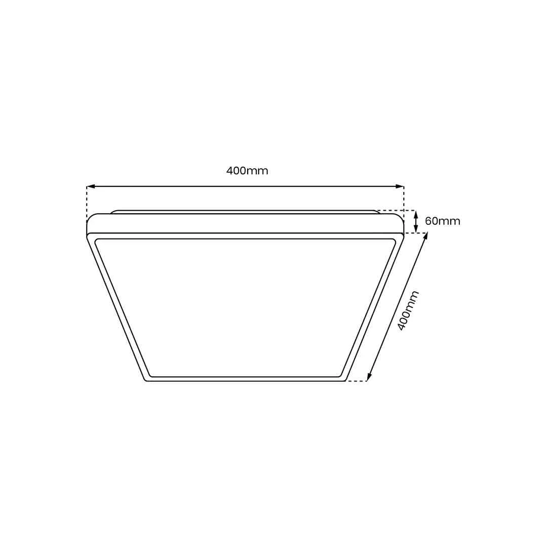 plafon-led-kwadrat-40cm-38w-3000k-6000k-4000lm-quadro-white-ip20-milagro-kolor-bialy