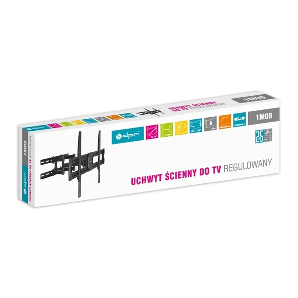 uchwyt-do-tv-32-55-40kg-regulowany-na-wysiegniku-dpm-standard-vesa-75-x-75