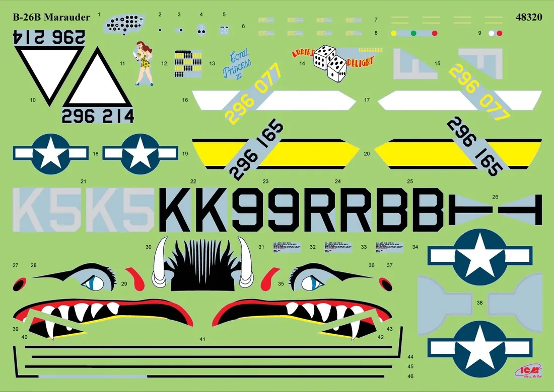 samolot-douglas-b-26b-marauder-model-48320-icm-marka-icm