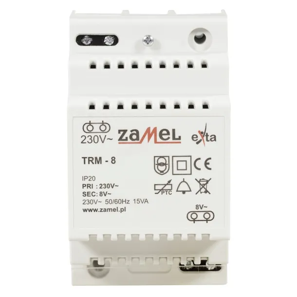 transformator-modulowy-trm-8-230-8v-zamel-kolor-bialy