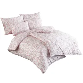 komplet-poscieli-220x200-100percent-naturalna-bawelna-lenny-wzor-roslinny-rozowy