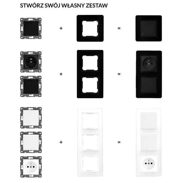 ramka-pieciokrotna-szklana-quad-czarna-electromalt-material-tworzywo-sztuczne