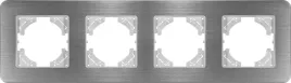 ramka-poczworna-tg-electro-srebrny