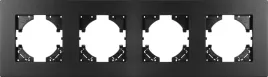 ramka-poczworna-tg-electro-czarny