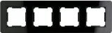 ramka-poczworna-electromalt-czarny-kolor-czarny