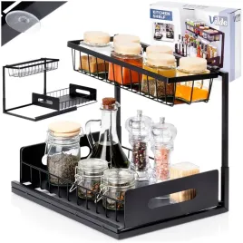 polka-kuchenna-dwupoziomowa-dwupietrowa-metalowa-stojak-organizer-regal
