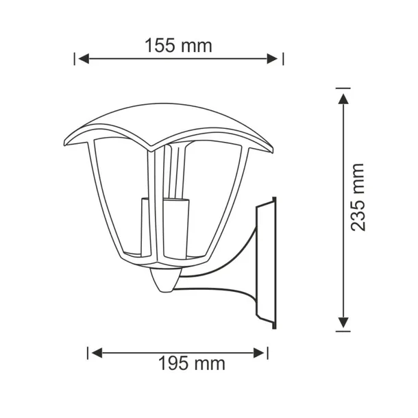 lampa-ogrodowa-kinkiet-czarny-e27-12w-polux-liczba-punktow-swiatla-1